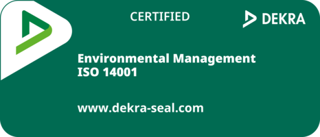 DEKRA certified – Environmental Management ISO 14001