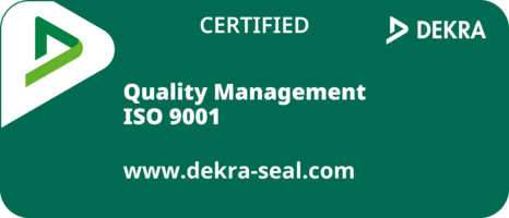 DEKRA certified – Quality Management ISO 9001