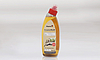 Planol EcoplanPLUS Sanitärreiniger Soft Gel in einer transparenten 750-ml-Flasche mit gelber Flüssigkeit und rotem Spritzverschluss.